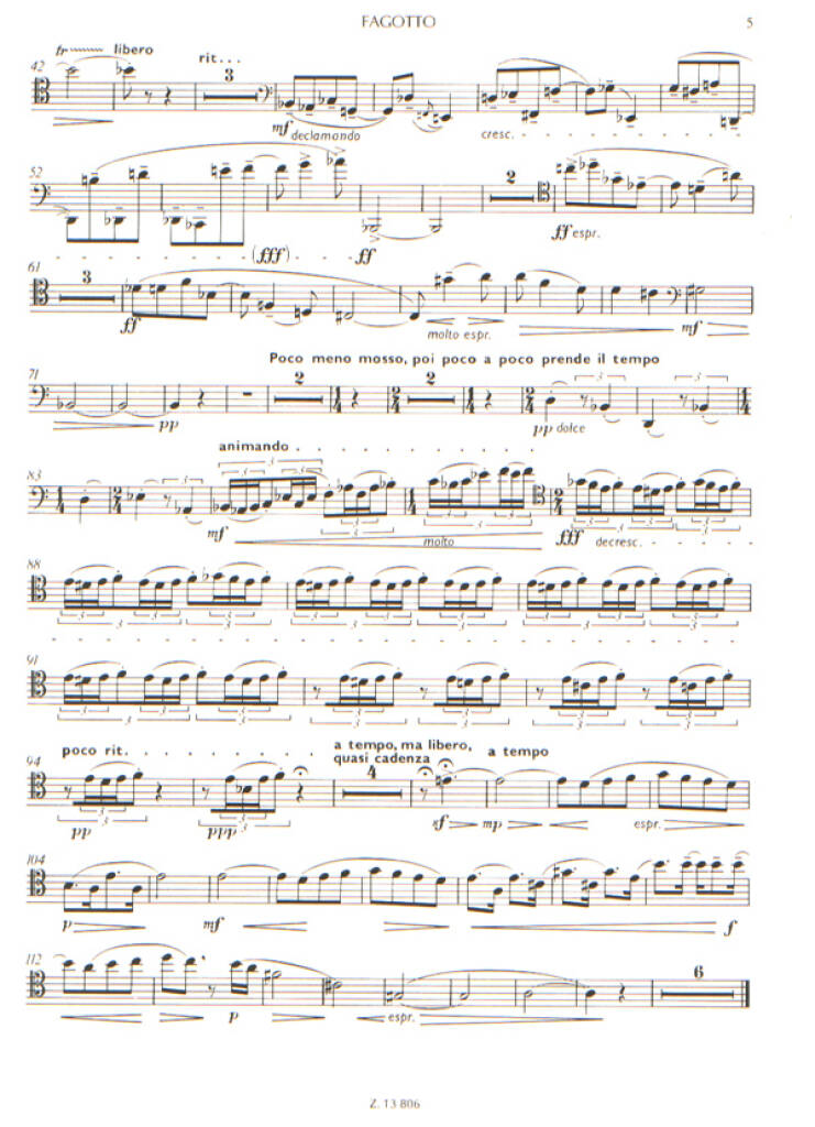 György Orbán: Sonata für Fagott und Pianoforte: Basson et Accomp.