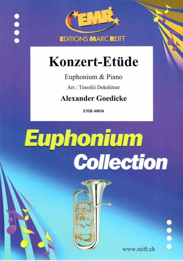 Alexander Goedicke: Konzert-Etude: (Arr. Timofei Dokshitser): Baryton ou Euphonium et Accomp.