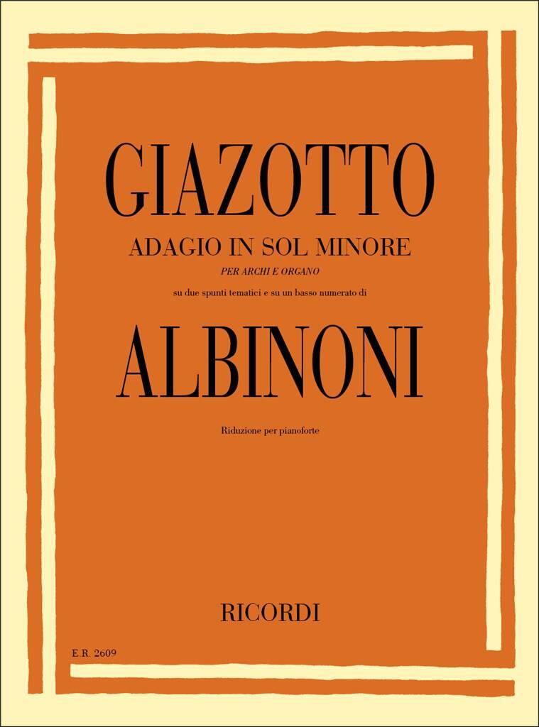 Tomaso Albinoni: Adagio in sol minore (g minor): Cordes (Ensemble)