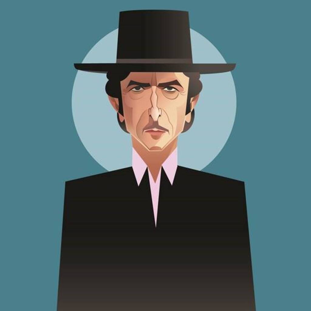 Pop Art Icons Bob Dylan Card