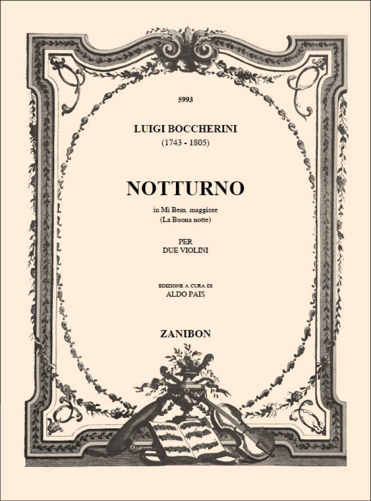 Luigi Boccherini: Notturno In Mi Bem. Magg. 'La Buona Notte': Duos pour Violons