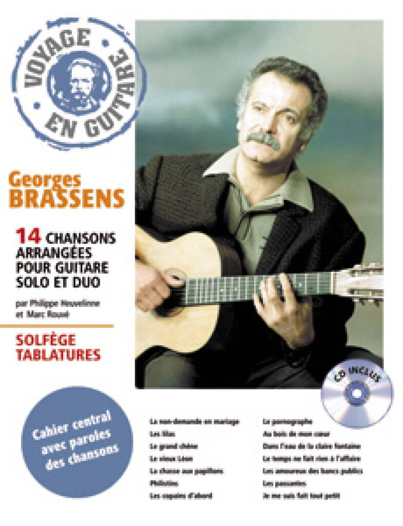 Georges Brassens: Voyage en Guitare - Georges Brassens: (Arr. Philippe Heuveline): Solo pour Guitare