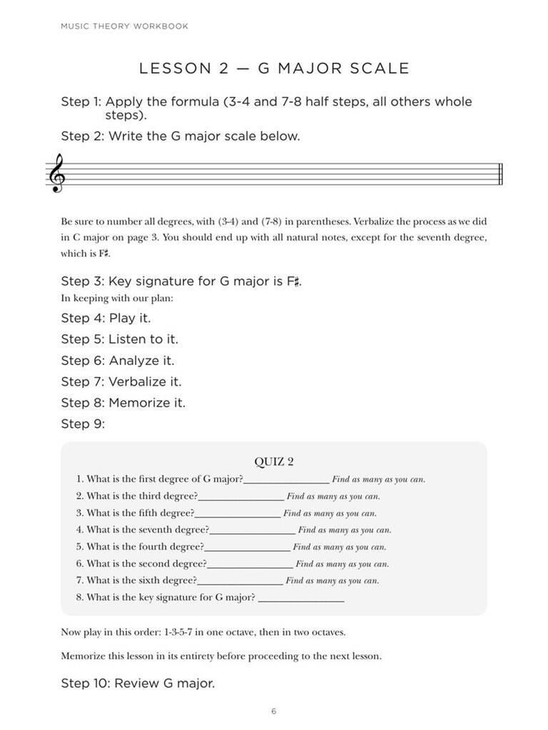 Music Theory Workbook