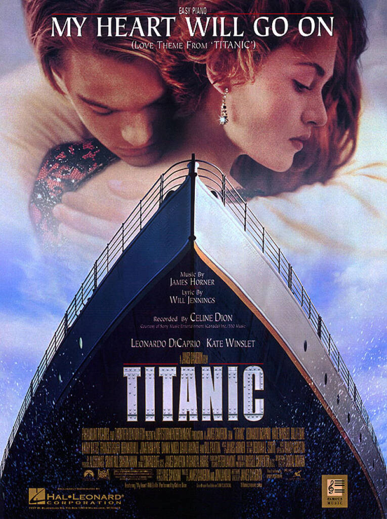 James Horner: My Heart Will Go On Love Theme From Titanic: Piano Facile