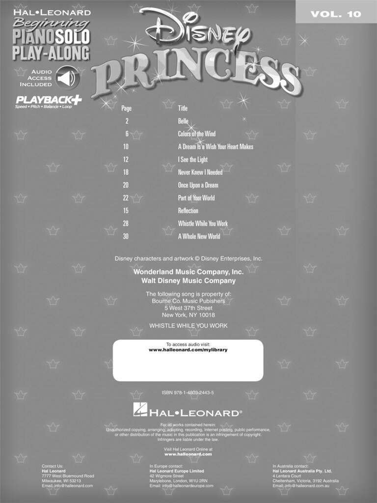 Disney Princess: Solo de Piano