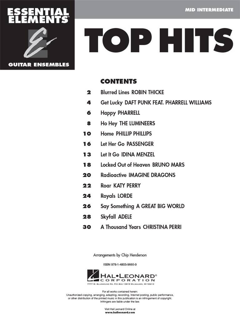 Essential Elements Guitar Ens - Top Hits