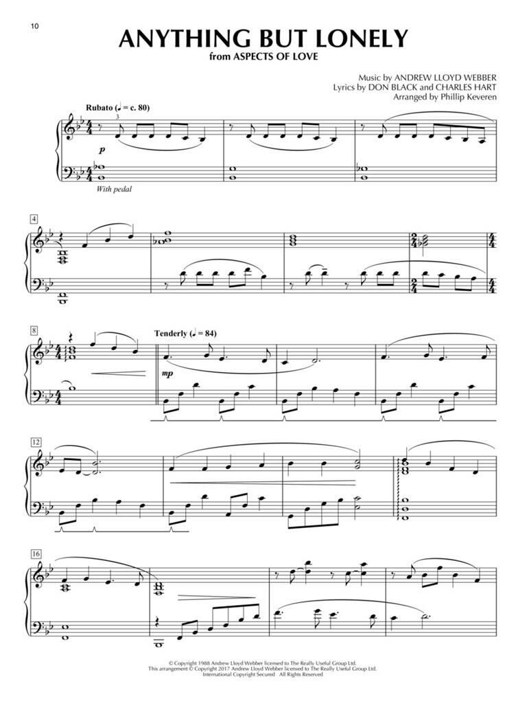 Andrew Lloyd Webber Piano Songbook: Solo de Piano