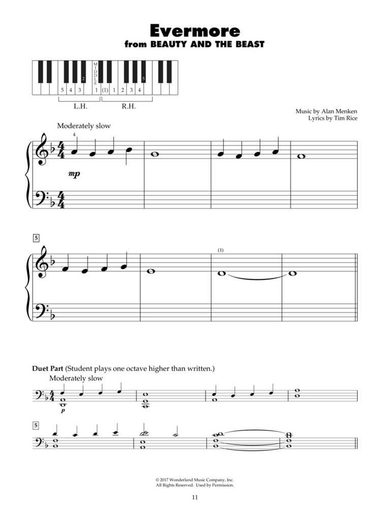 Modern Movie Favorites for Five-Finger Piano: Solo de Piano