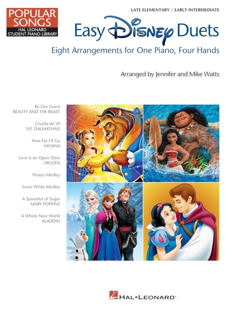 Easy Disney Duets: Piano Quatre Mains