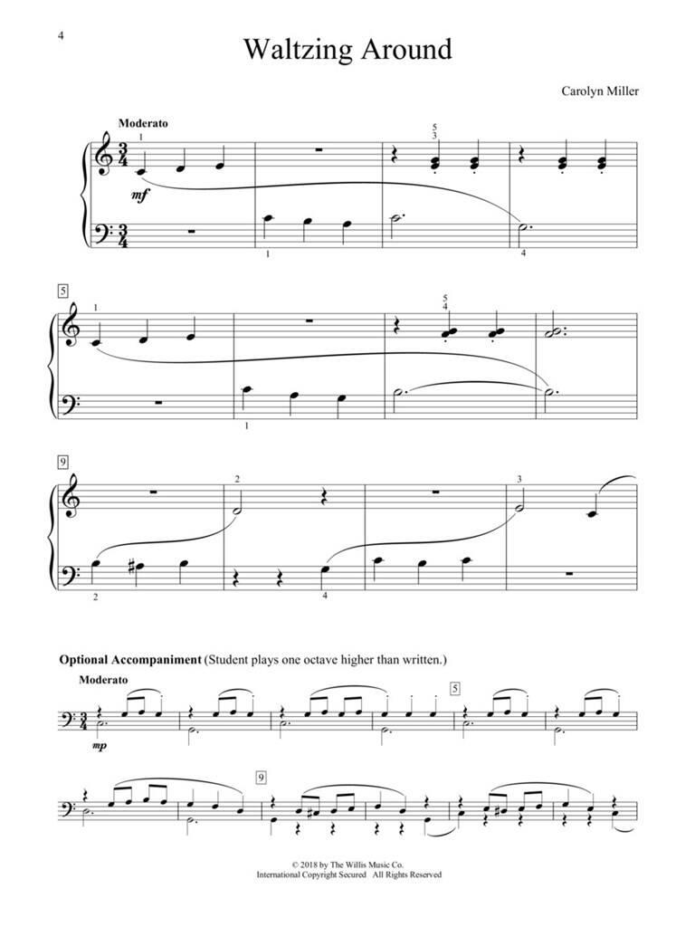 Carolyn Miller: 5 Easy Waltzes: Piano Facile