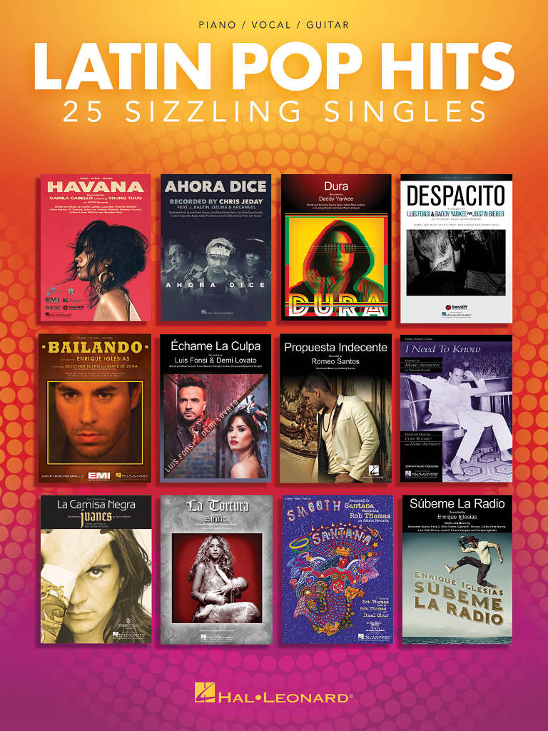 Latin Pop Hits: Piano, Voix & Guitare