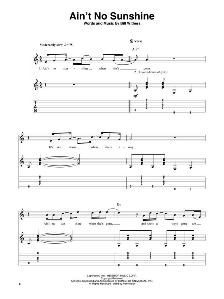 Three Chord Songs: Solo pour Guitare