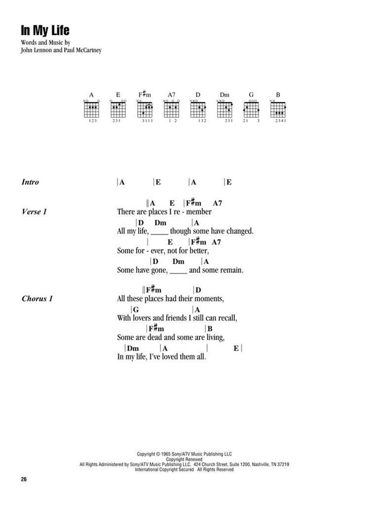 The Beatles: Yesterday - Strum & Sing Series for Guitar: Guitare et Accomp.