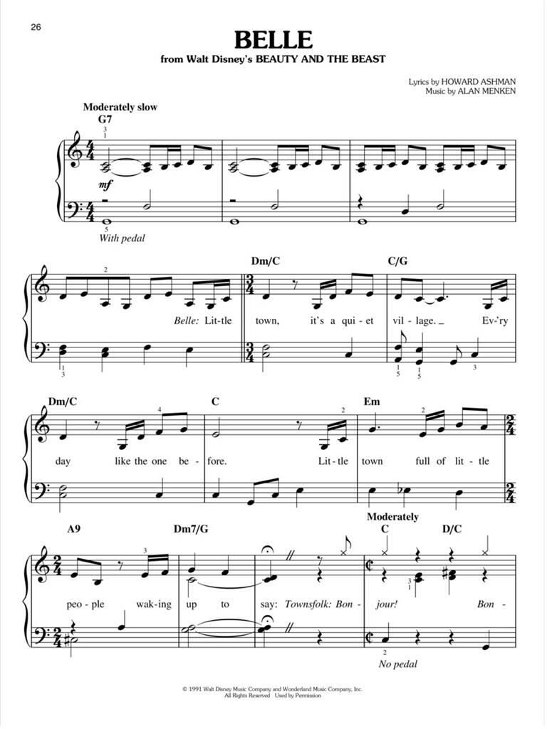 First 50 Disney Songs - Piano Facile - DISNEY - Partition - Pop / Rock