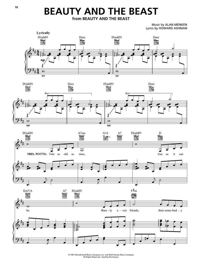 Alan Menken Songbook - 2nd Edition: Piano, Voix & Guitare