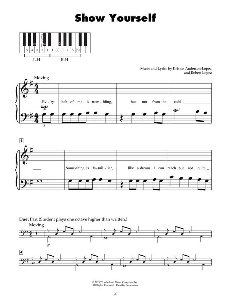 Frozen 2 Five-Finger Piano Songbook: Solo de Piano