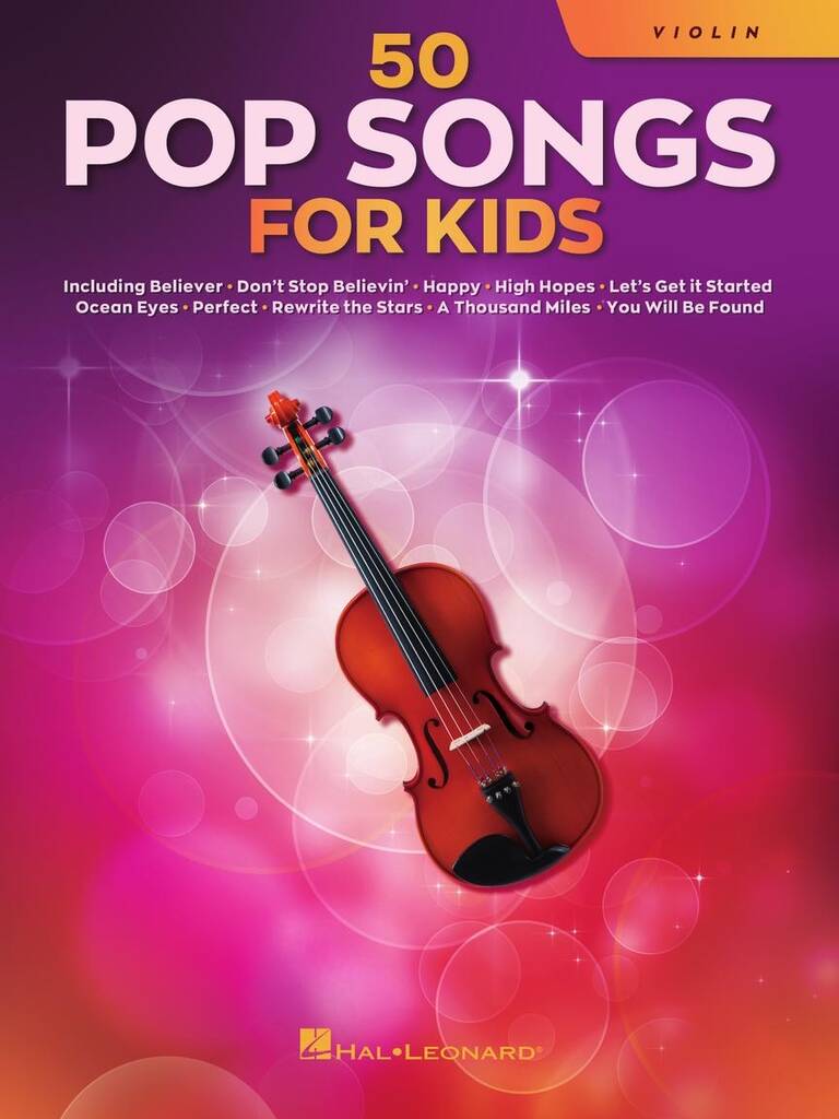 50 Pop Songs for Kids: Solo pour Violons