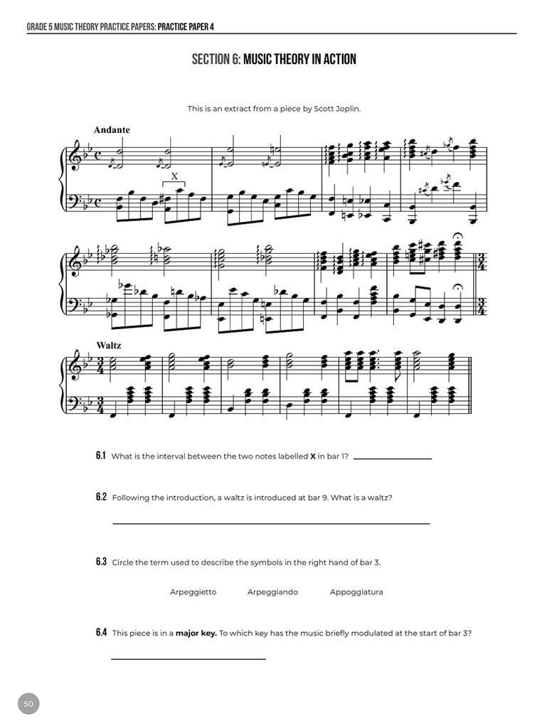 Grade 5 Music Theory Practice Papers
