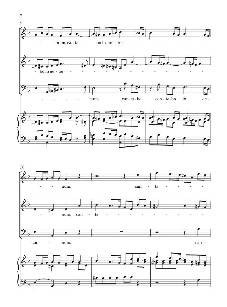 Wolfgang Amadeus Mozart: Misericordias Domini: (Arr. Morten Schuldt-Jensen): Chœur Mixte et Piano/Orgue