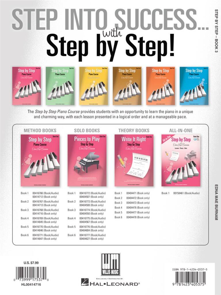 Step by Step Piano Course - Book 3