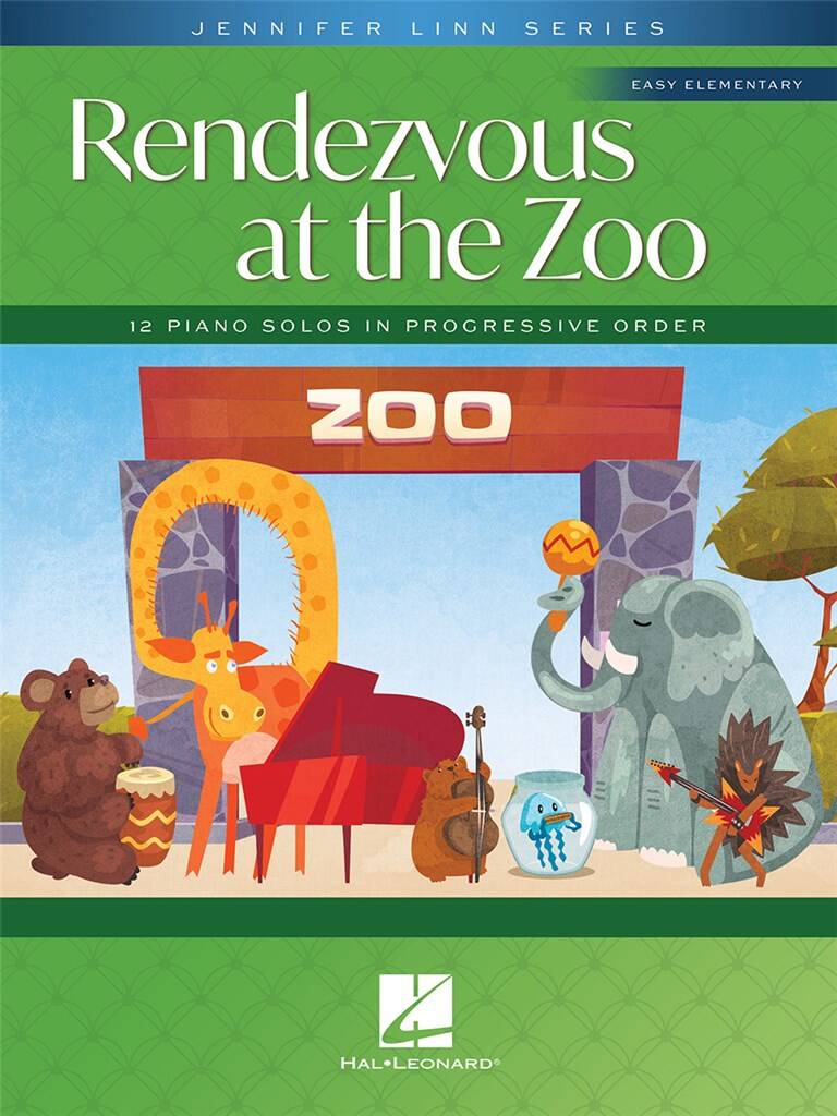 Jennifer Linn: Rendezvous at the Zoo - 12 Piano Solos: Solo de Piano