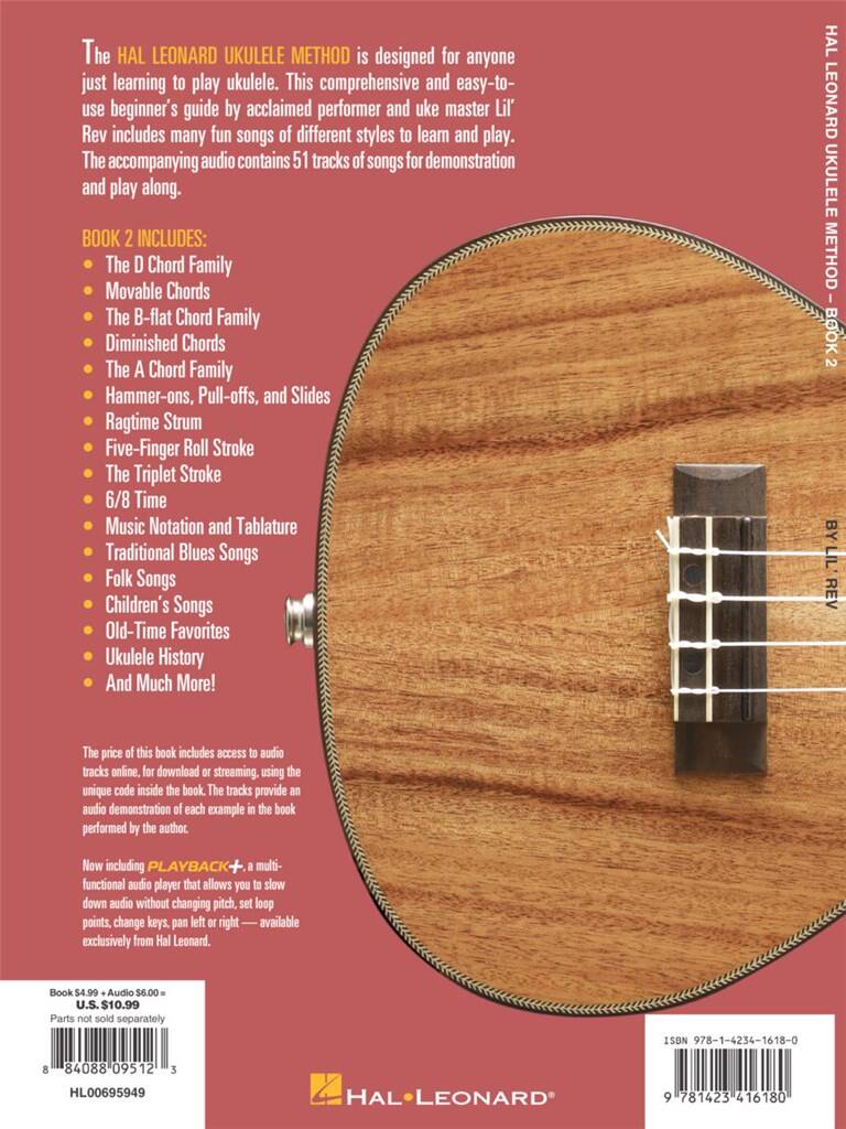 Hal Leonard Ukulele Method Book 2 & Audio