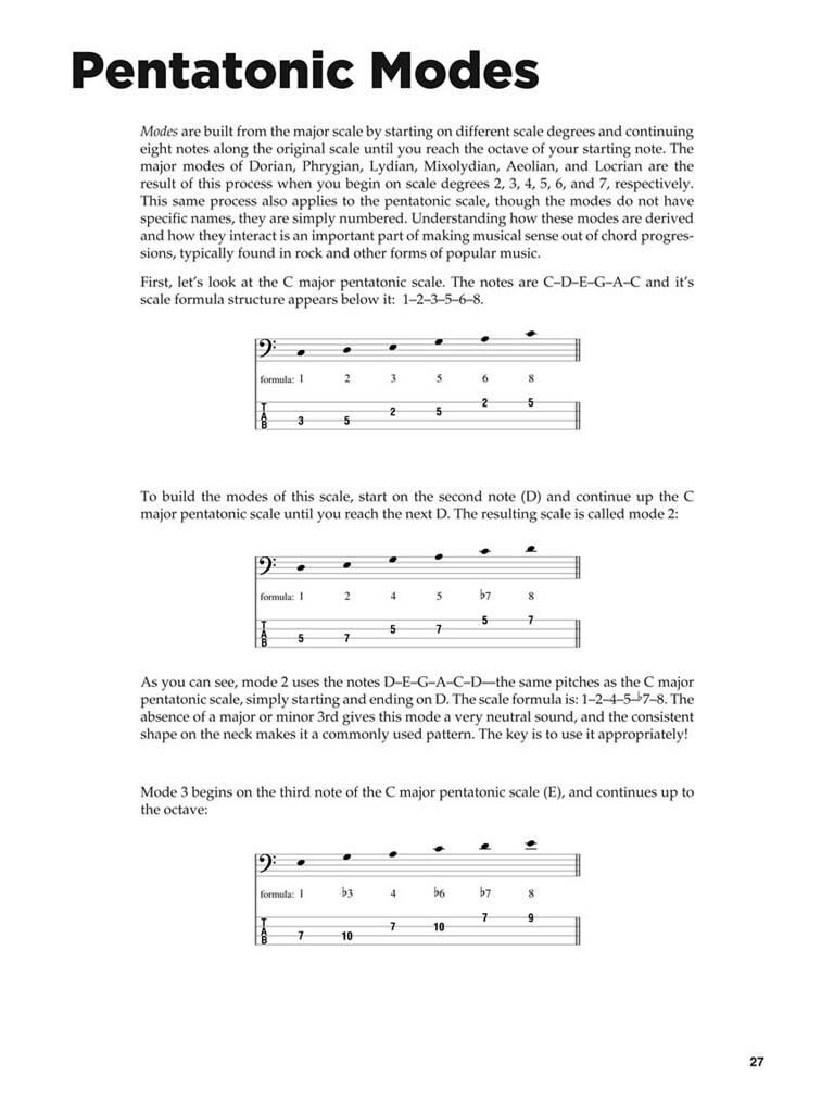 Pentatonic Scales for Bass: Solo pour Guitare Basse