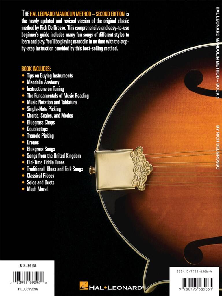 Hal Leonard Mandolin Method - Book 1 (2nd ed)