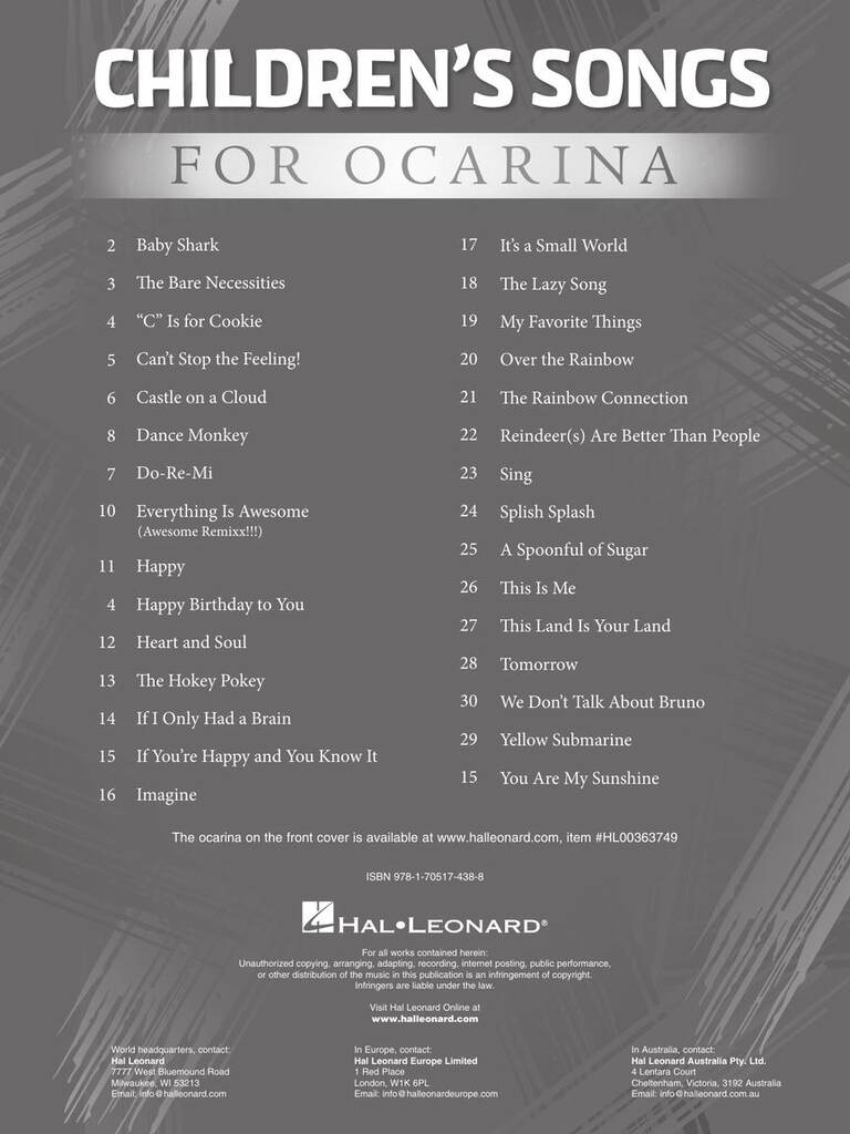 Children's Songs for Ocarina: Autres Bois