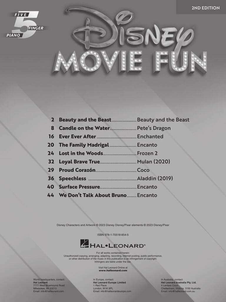 Various: Disney Movie Fun: Solo de Piano