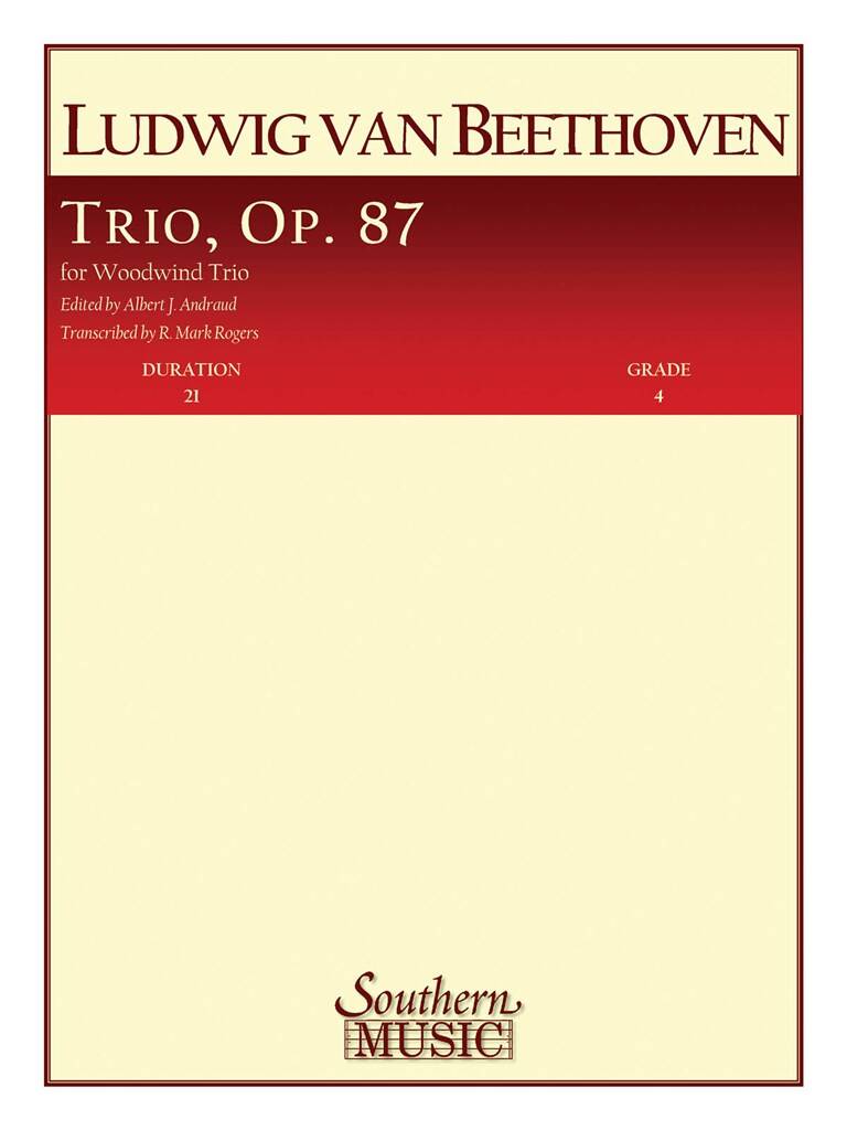 Ludwig van Beethoven: Trio, Op. 87: (Arr. Albert Andraud): Bois (Ensemble)