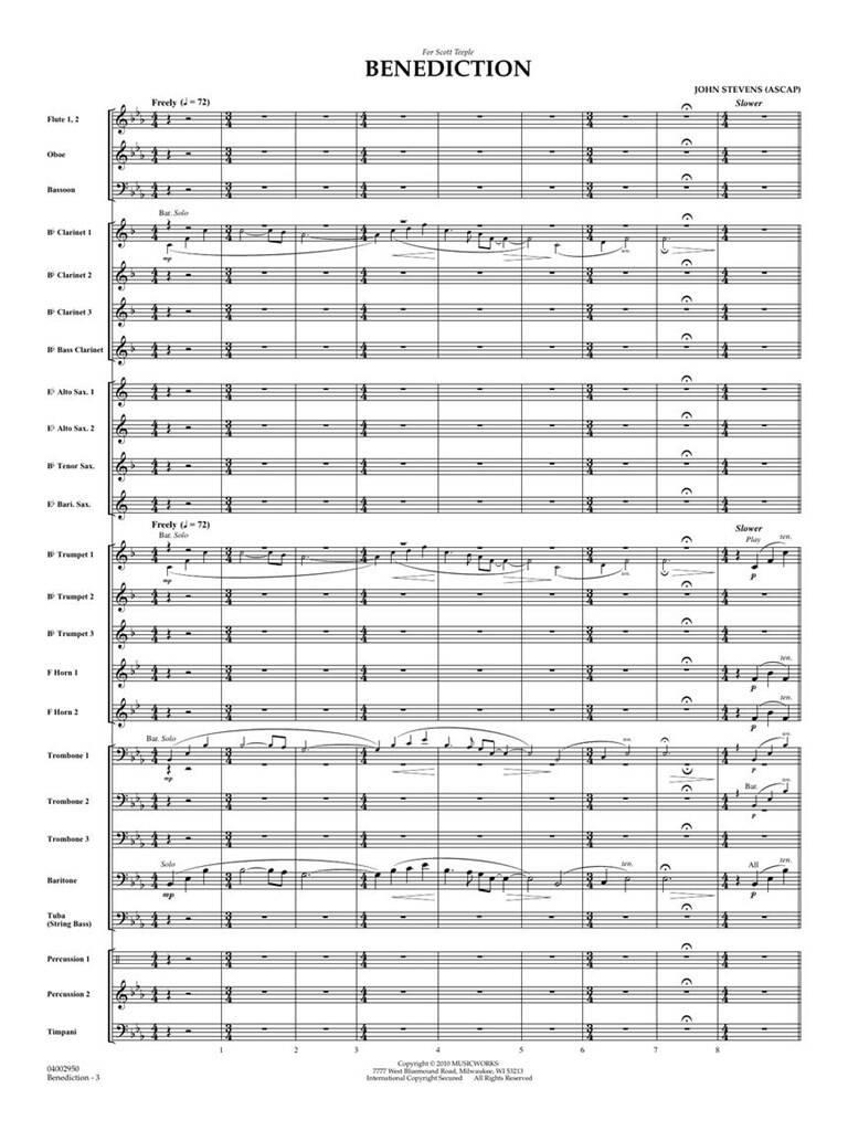 John Stevens: Benediction: Orchestre d'Harmonie