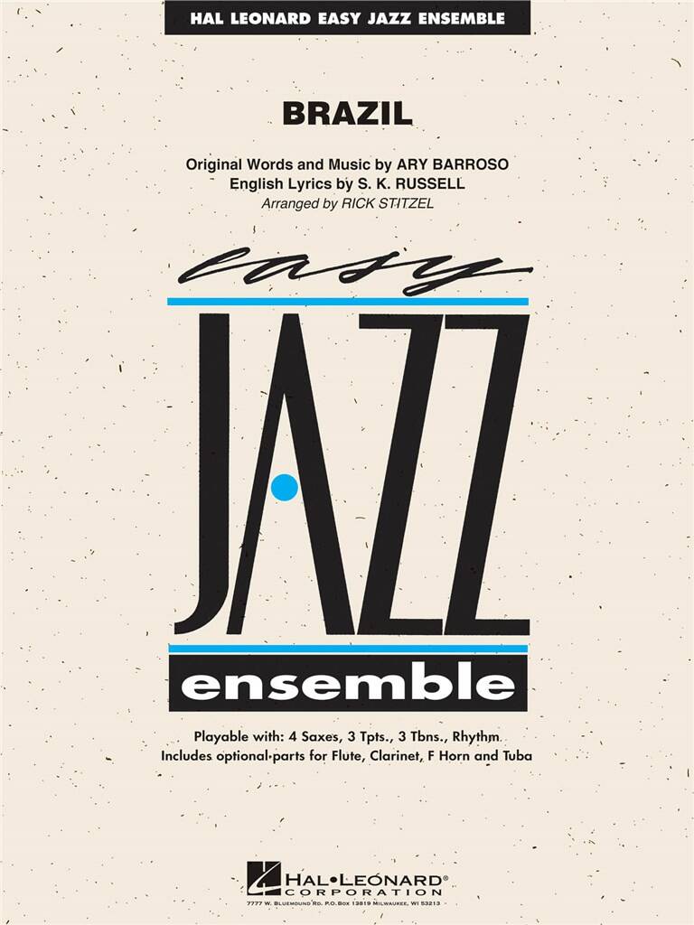 Ary Barroso: Brazil: (Arr. Rick Stitzel): Jazz Band