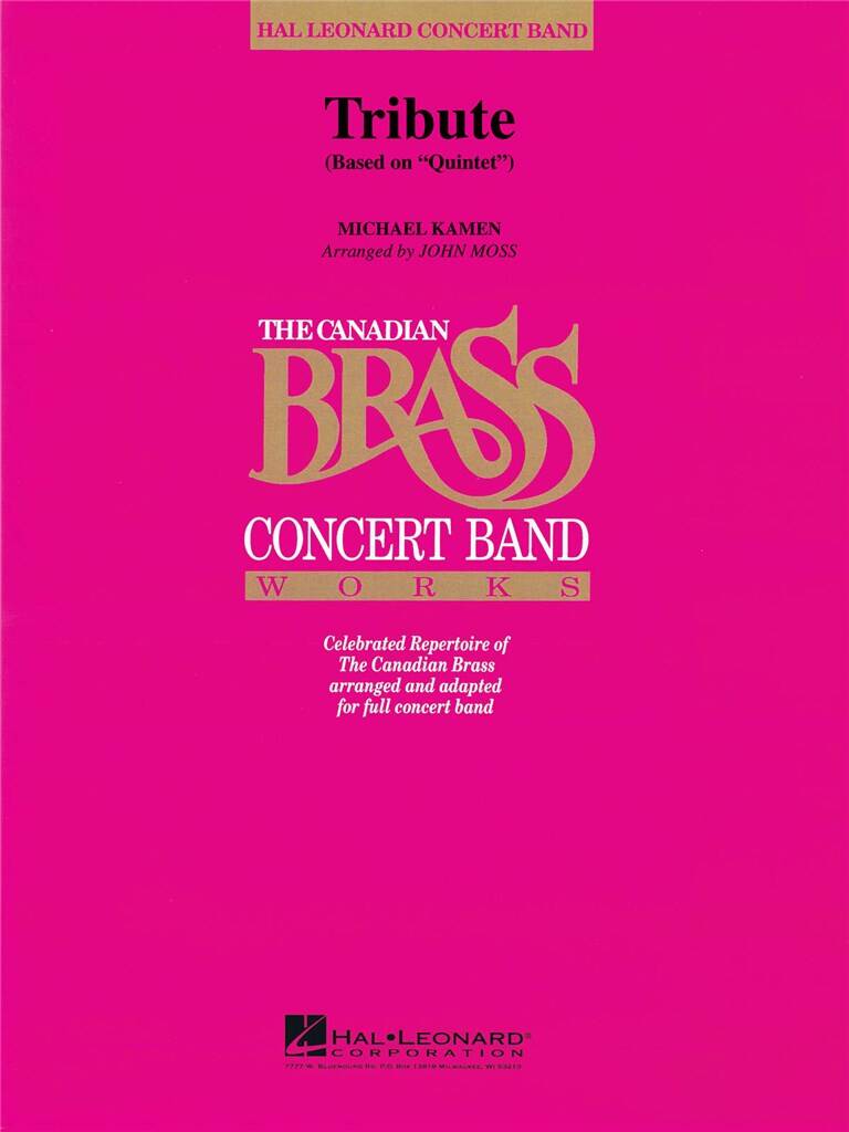 Michael Kamen: Tribute (Based on Quintet): (Arr. John Moss): Orchestre d'Harmonie