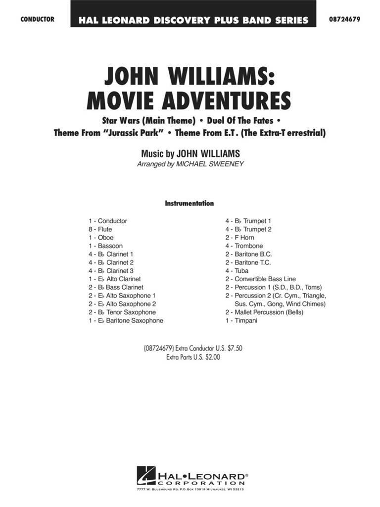 John Williams: John Williams: Movie Adventures: (Arr. Michael Sweeney): Orchestre d'Harmonie