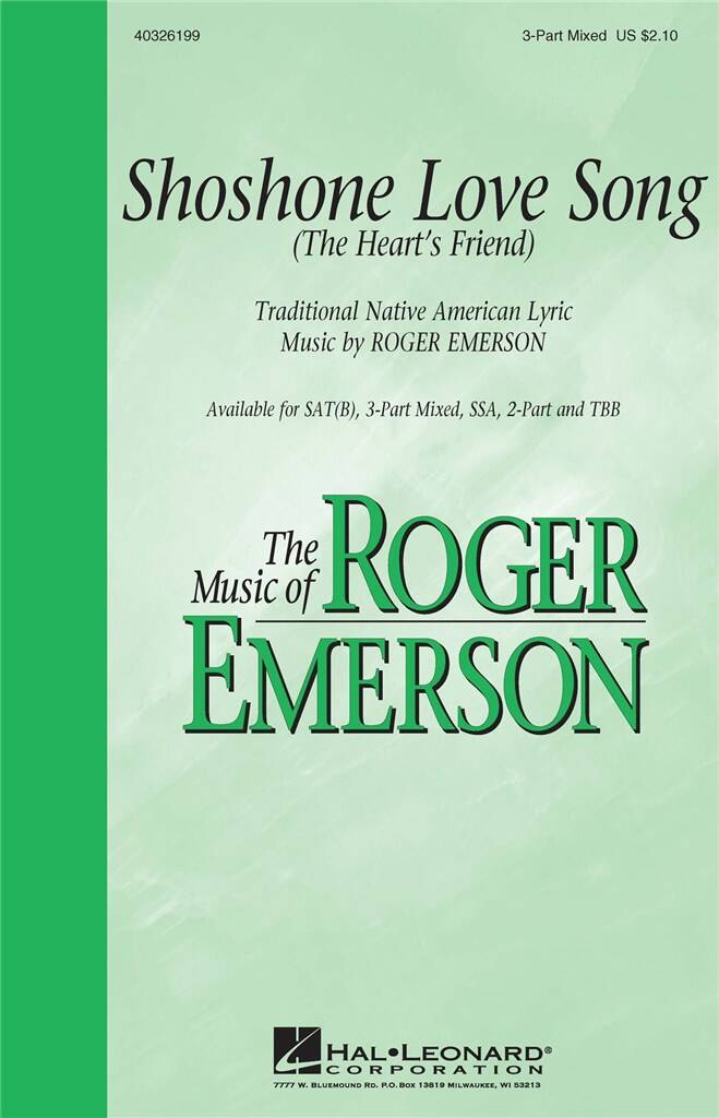 Shoshone Love Song: (Arr. Roger Emerson): Chœur Mixte et Accomp.