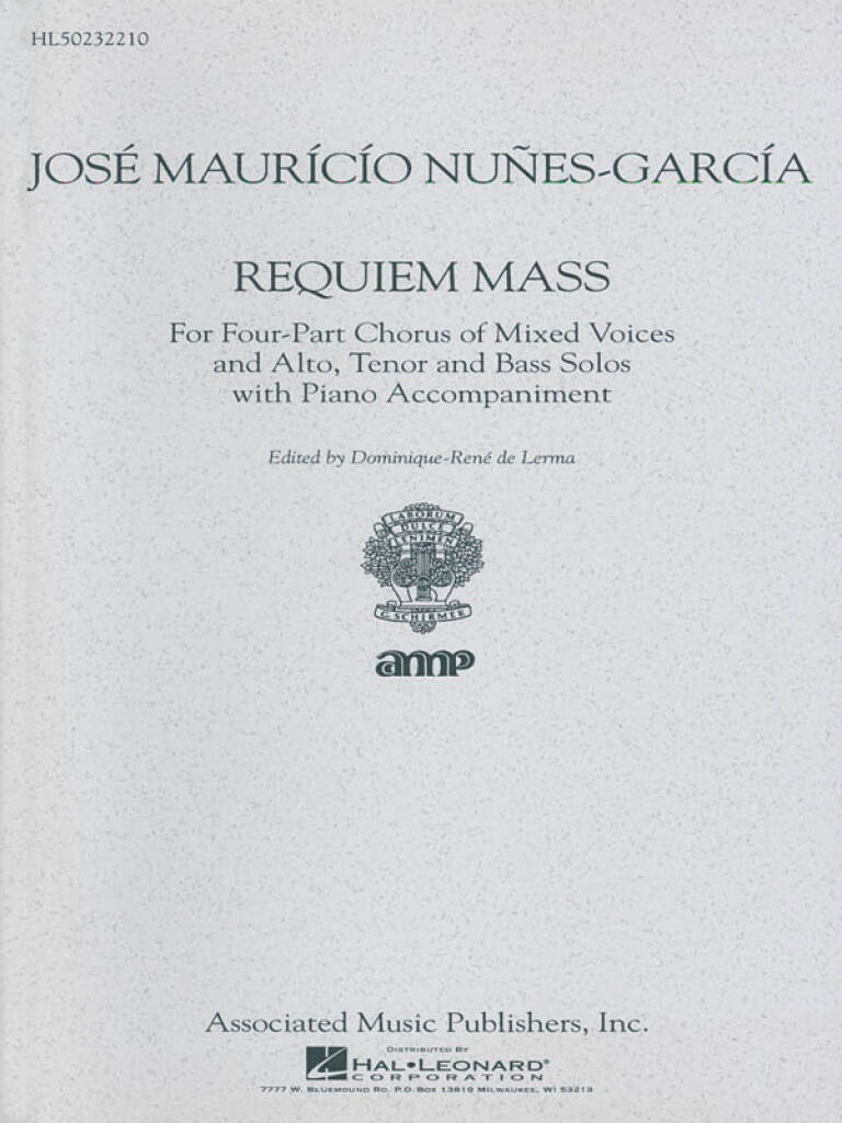 José Mauricio Nunes Garcia: Requiem Mass: (Arr. de Lerma): Chœur Mixte et Accomp.