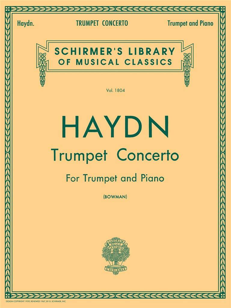 Franz Joseph Haydn: Schirmer Library of Classics Volume 1804: Trompette et Accomp.