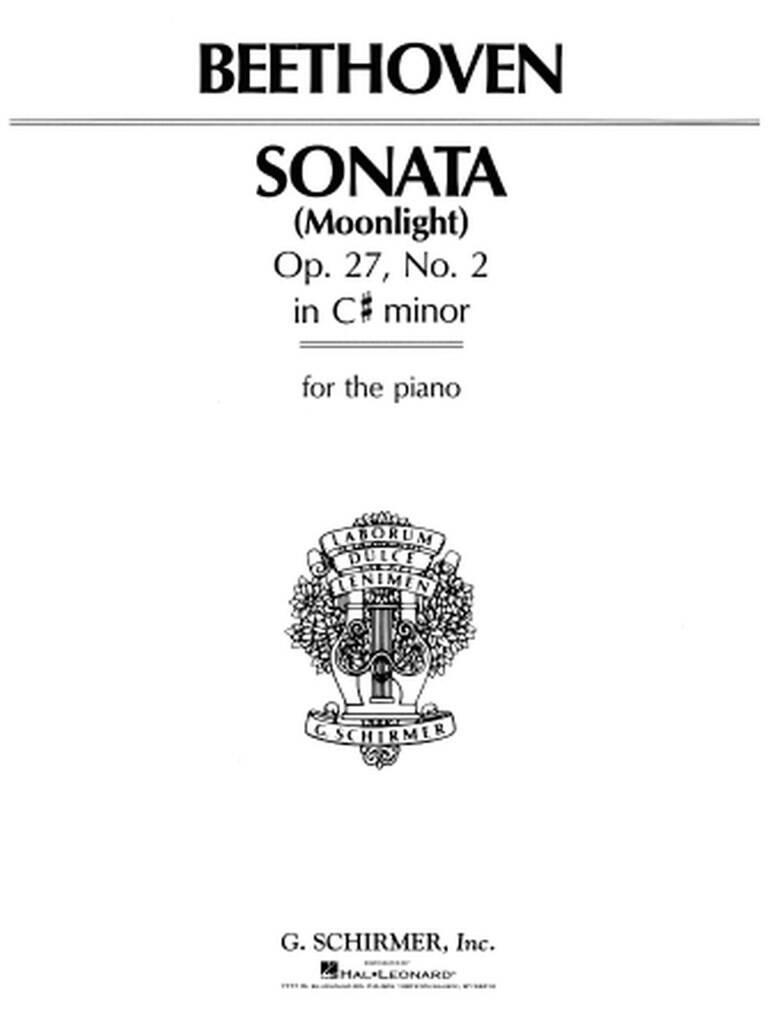 Ludwig van Beethoven: Sonata in C-Sharp Minor, Opus 27, No. 2: Solo de Piano