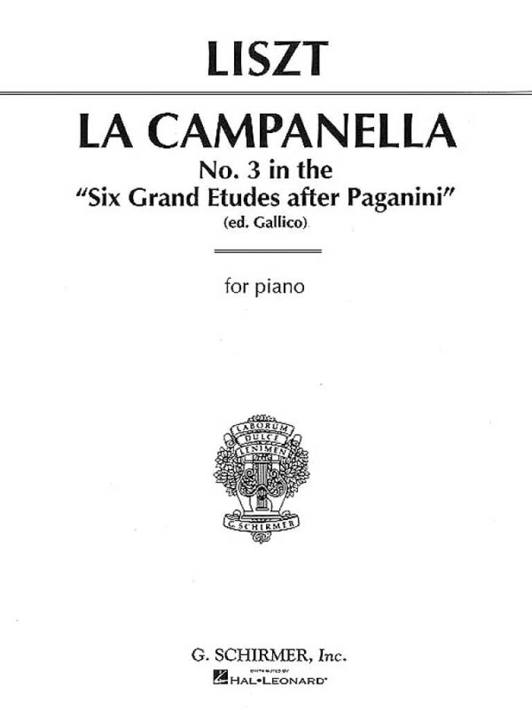 Franz Liszt: La Campanella: Solo de Piano