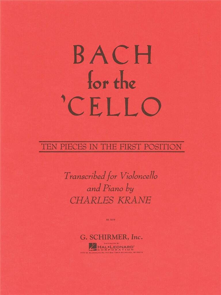 Johann Sebastian Bach: Bach for the Cello: Solo pour Violoncelle