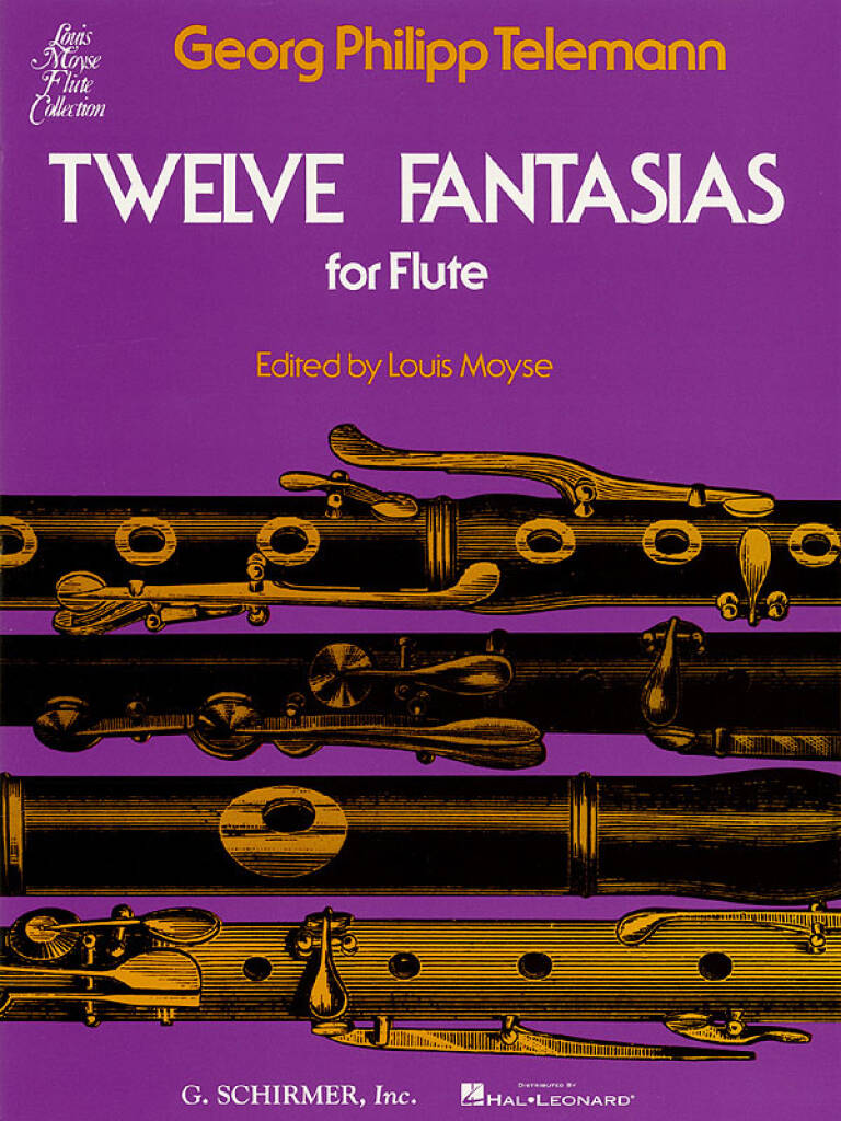 Georg Philipp Telemann: Twelve Fantasias: (Arr. Louis Moyse): Solo pour Flûte Traversière