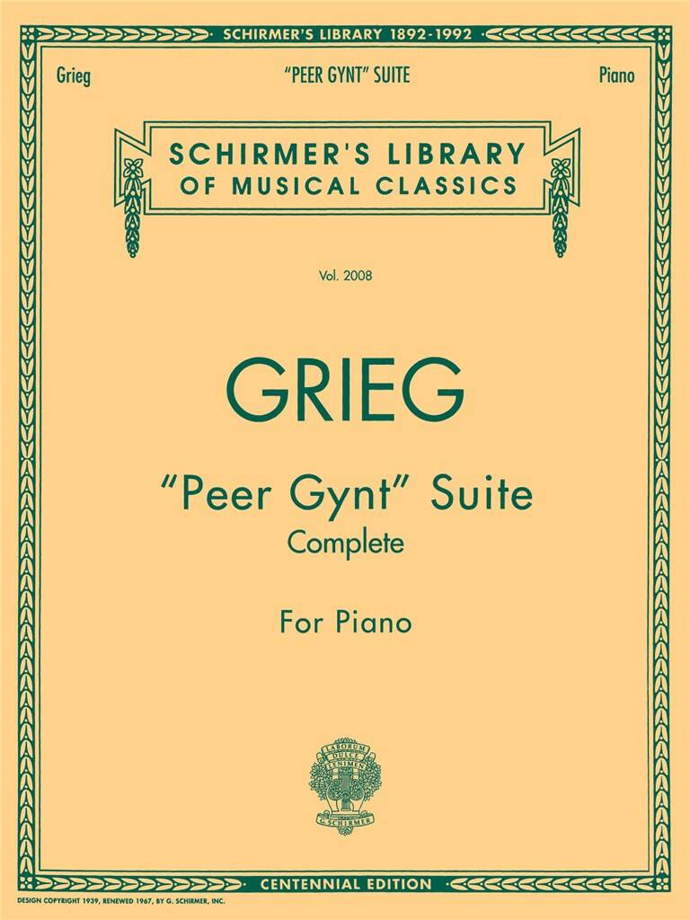 Edvard Grieg: Peer Gynt Suite (Complete): Solo de Piano