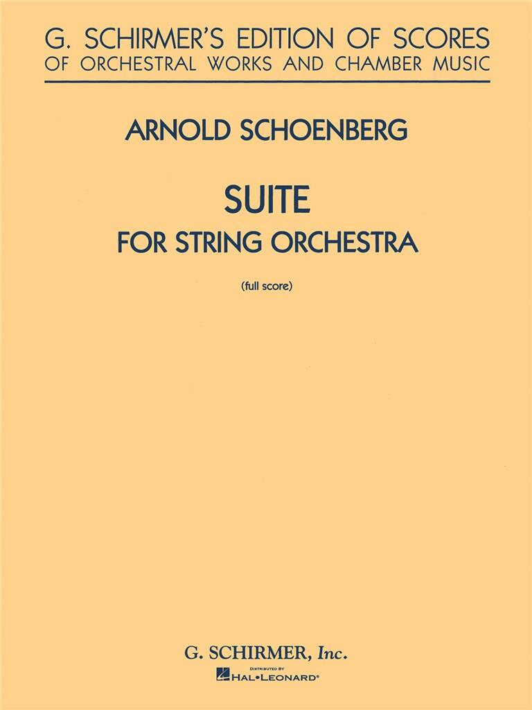 Arnold Schönberg: Suite in G for String Orchestra: Orchestre Symphonique