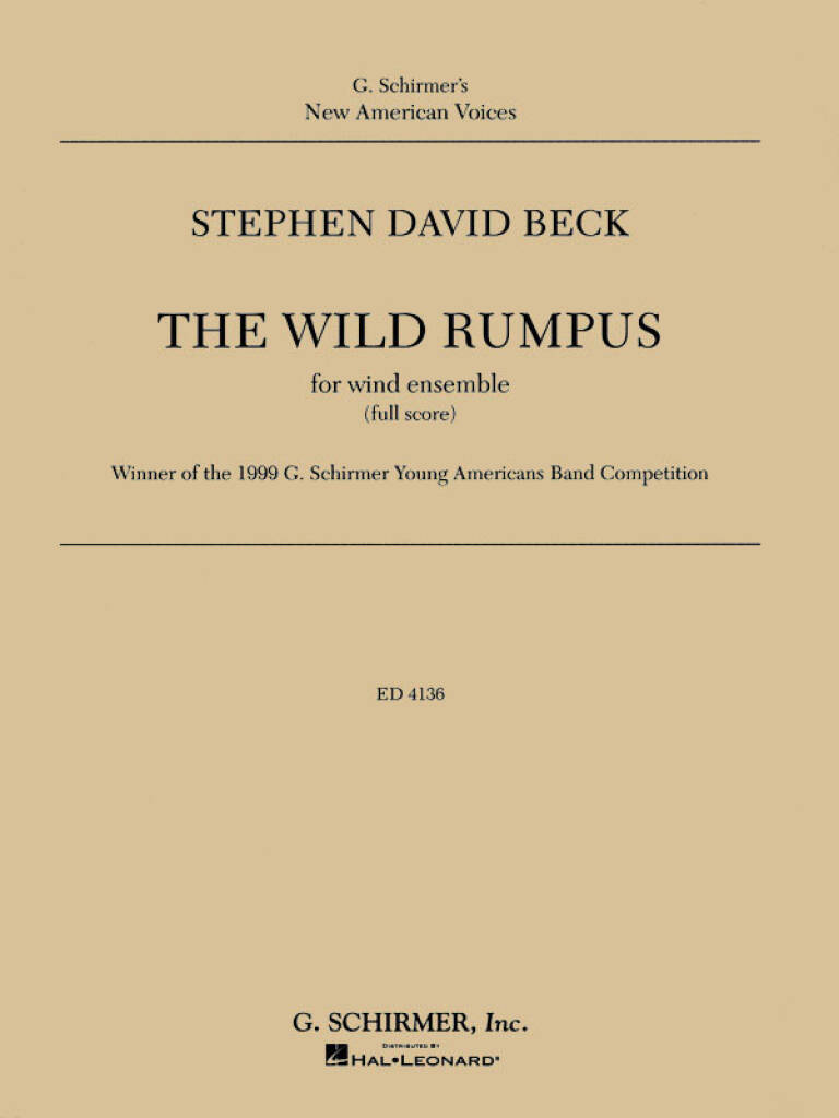 Stephen Beck: The Wild Rumpus: Orchestre d'Harmonie