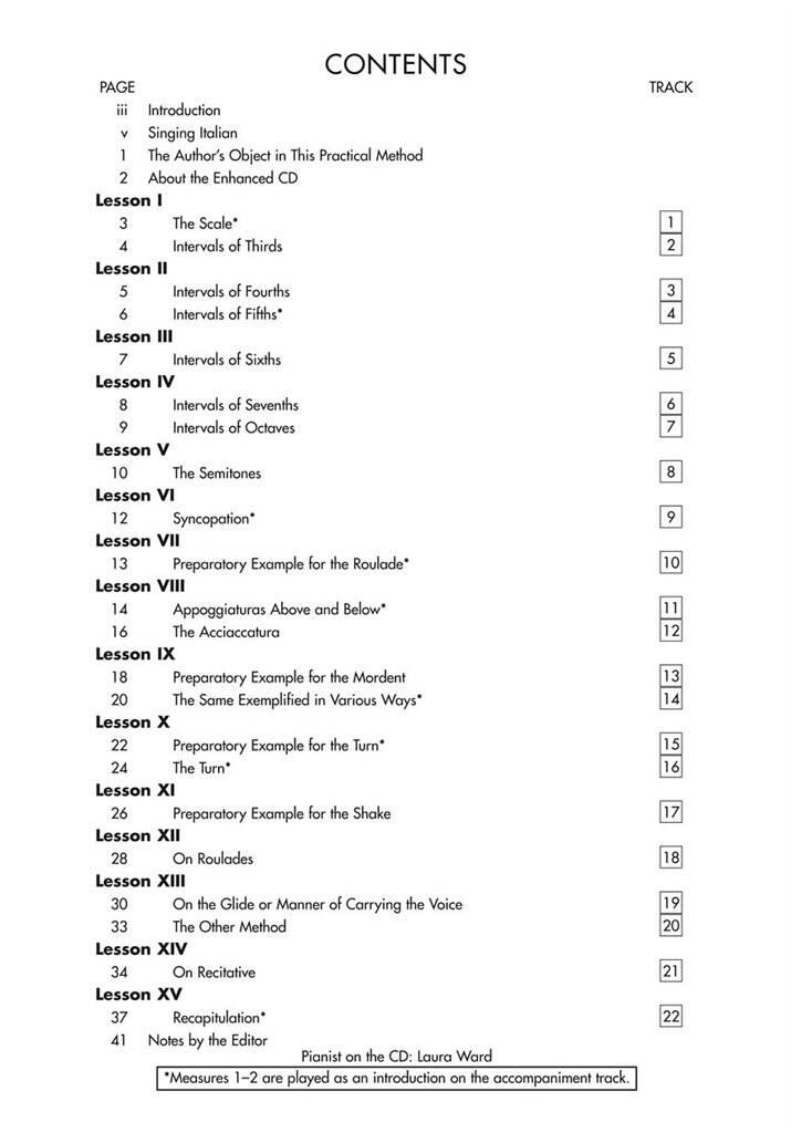 Vaccai: Practical Method of Italian Singing