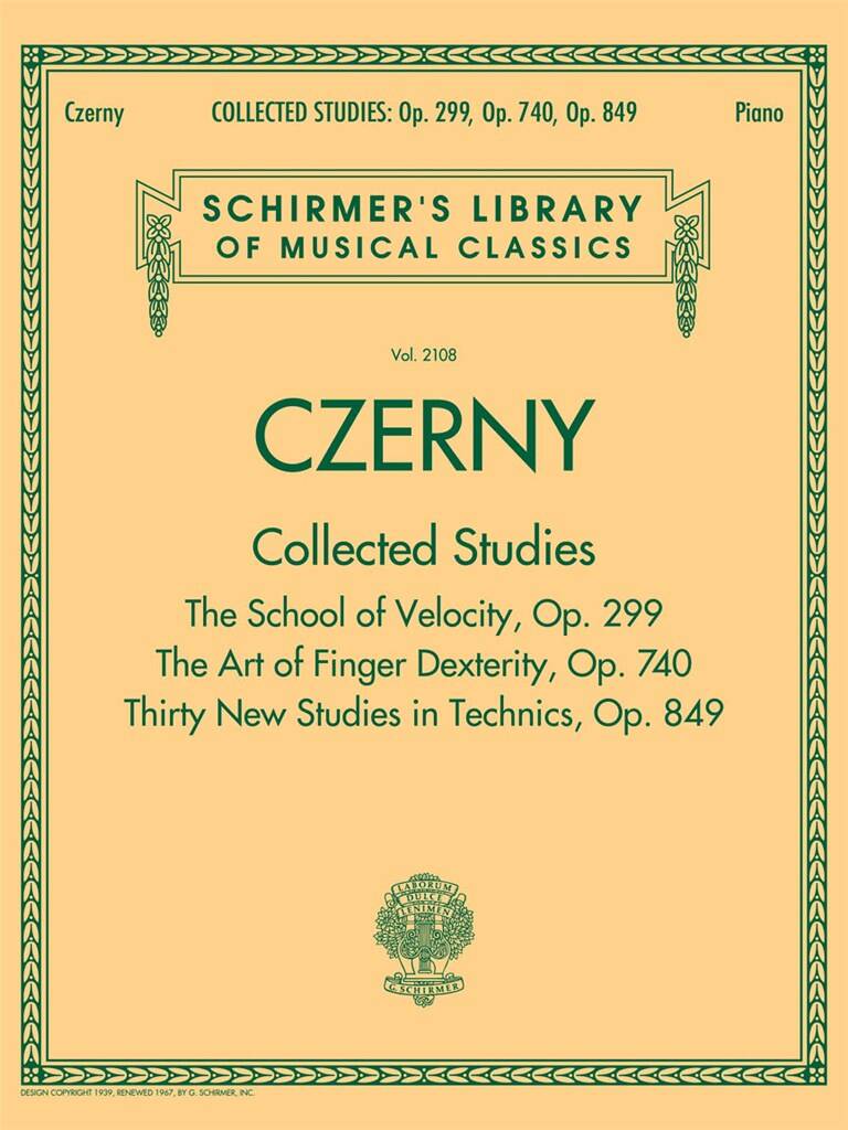 Carl Czerny: Collected Studies: Op. 299, Op. 740, Op. 849: Solo de Piano