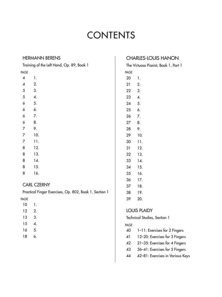 Scales and Finger Exercises