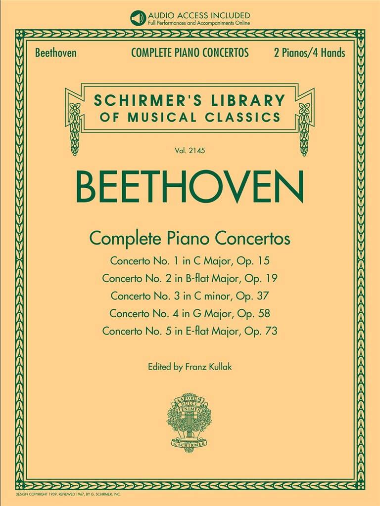 Ludwig van Beethoven: Beethoven: Complete Piano Concertos: Solo de Piano
