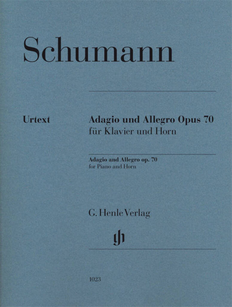 Robert Schumann: Adagio & Allegro Op. 70 Horn & Piano: Cor Français et Accomp.